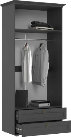 Шкаф платяной Престиж-1 графит