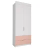 Шкаф Лавис ШД 900.1 белый/персик софт