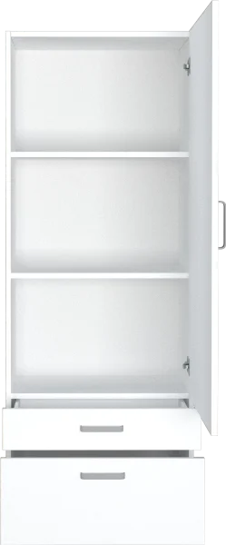 Шкаф 14.09 белый (серия сонома)