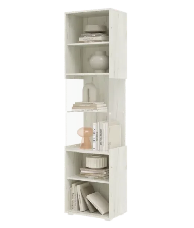 Пенал Алтея стекло дуб крафт белый