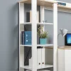 Стеллаж открытый Джастин 13.354 белый шагрень/дуб белый