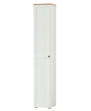 Шкаф-пенал Остин 13.227 белый шагрень/дуб крафт золотой