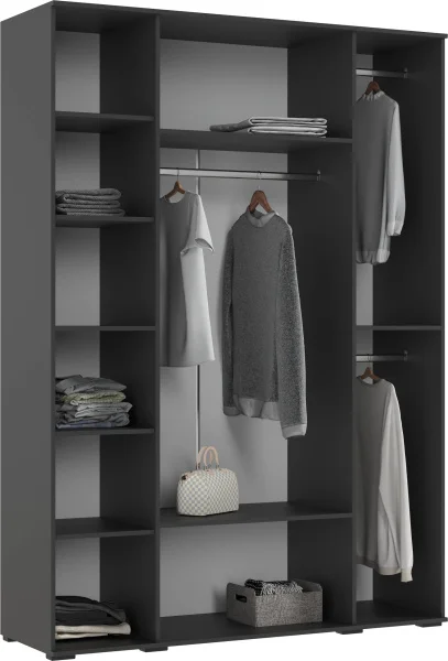 Шкаф 4-х створчатый Норд 1600 графит