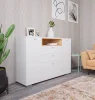 Комод Ланс К303 белый/дуб бунратти