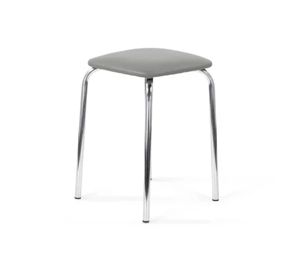 Табурет квадратный хром