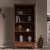 Шкаф-витрина Кентаки REG2W1S каштан