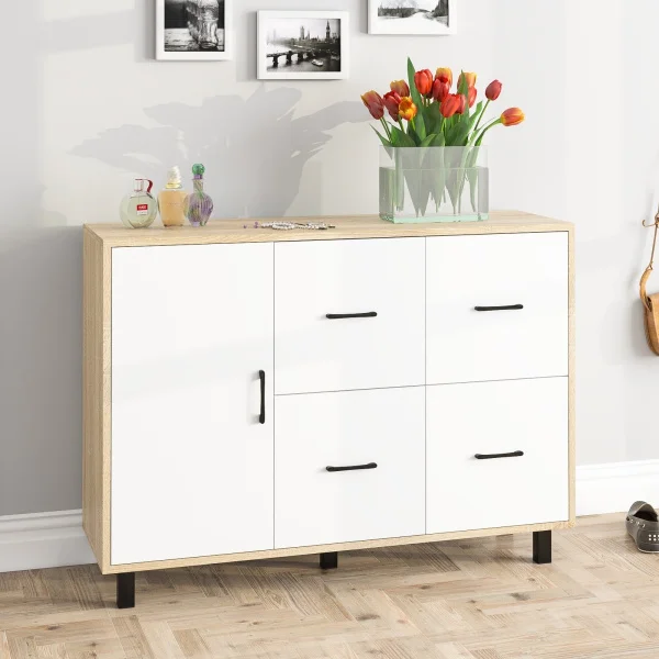 Комод 125-1204 дуб сонома/белый Комод 125-1204 дуб сонома/белый