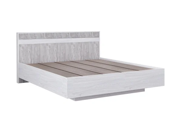 Кровать Бетти 1,6 анкор светлый/бетонный камень
