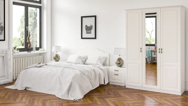 Шкаф Ливерпуль 08.45 ясень ваниль/белый