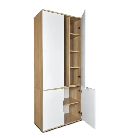 Шкаф для одежды ШК-20 дуб сонома/белый