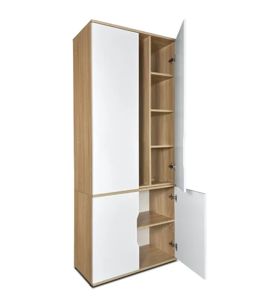 Шкаф для одежды ШК-20 дуб сонома/белый
