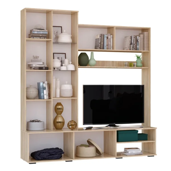 Гостиная Флай ЦС-01 дуб сонома/белый