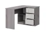Стол угловой Соната дуб крафт серый/дуб крафт белый