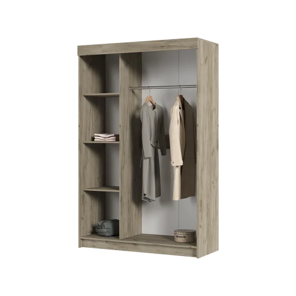 Шкаф-купе Андрей-4М дуб крафт серый/дуб крафт белый