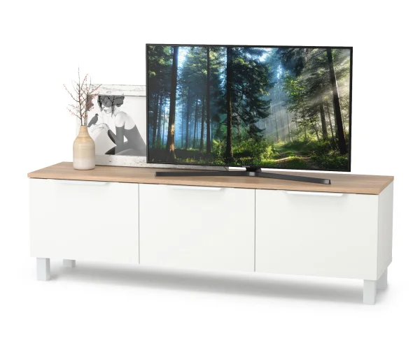 Тумба под ТВ 13.267.01 белый шагрень/дуб сонома