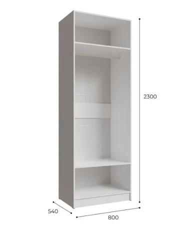 Шкаф Мадрид 0,8 белый