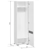 Шкаф Ацтека SZF1D/21/6 белый глянец