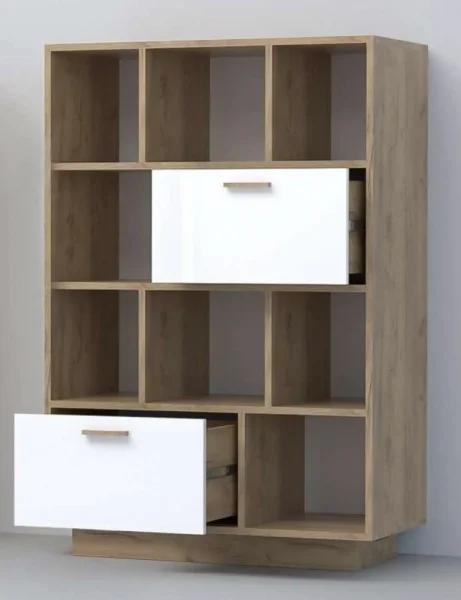 Комод Эго К-1 (ПД) дуб крафт золотой/белый глянец Комод Эго К-1 (ПД) дуб крафт золотой/белый глянец