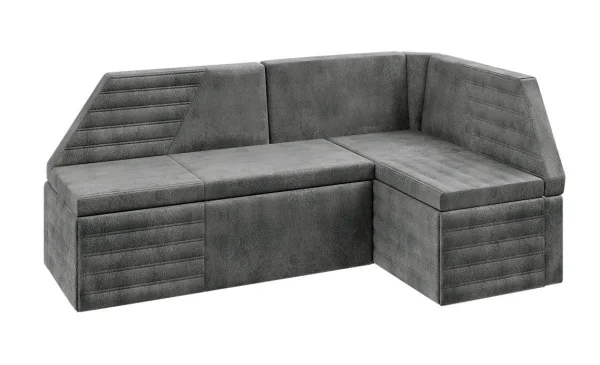 Скамья угловая со спальным местом Лондон дуб сонома трюфель, велюр серый Скамья угловая со спальным местом Лондон дуб сонома трюфель, велюр серый