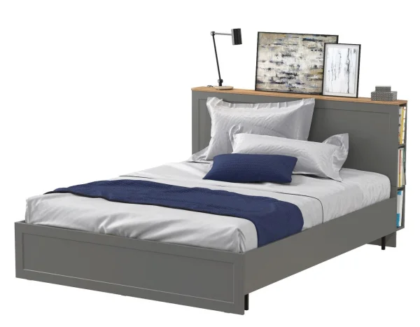Кровать 11.53 Остин серый графит/дуб крафт золотой Кровать 11.53 Остин серый графит/дуб крафт золотой