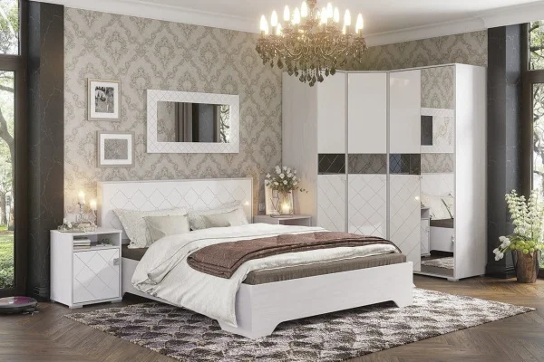 Тумба прикроватная Сальма ТБ 021 анкор/белый глянец Тумба прикроватная Сальма ТБ 021 анкор/белый глянец