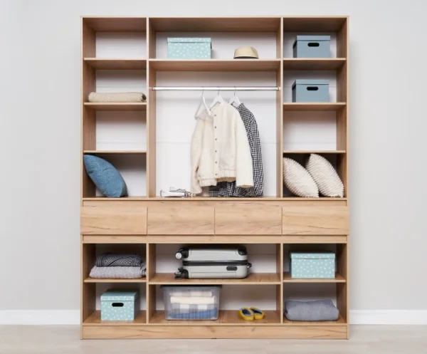 Шкаф 4-х створчатый Роджина дуб крафт/графит