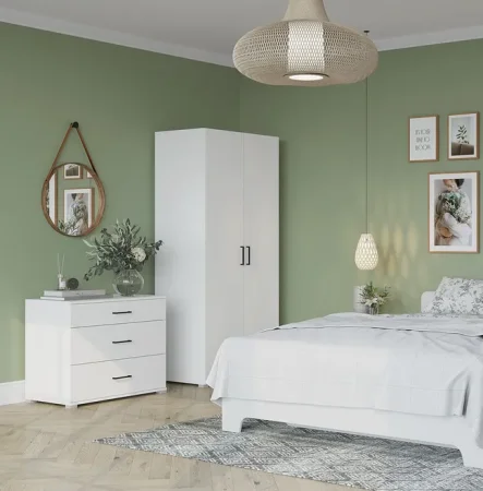 Шкаф 2-створчатый Victor (Виктор) белый