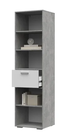 Пенал открытый Денвер ПН-02 ателье светлый/белый