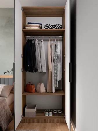 Шкаф Роза 900 орех франклин/графит скин ройс