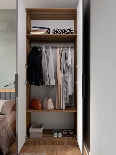 Шкаф Роза 900 орех франклин/графит скин ройс