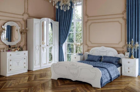 Спальня Мария белый глянец