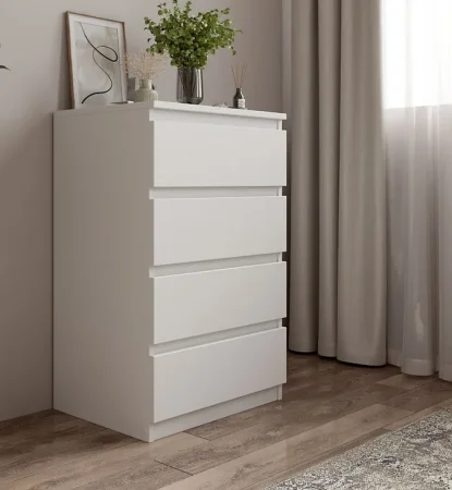 Комод 4 ящика 500 белый