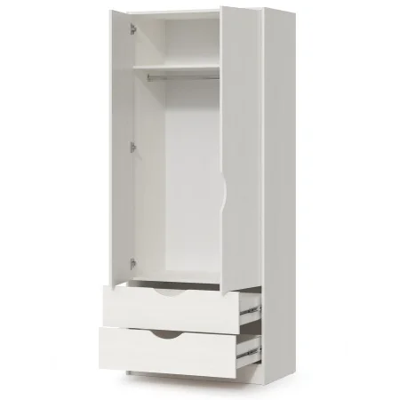 Шкаф для одежды Уна 13.327 белый (поры дерева)