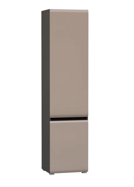 Шкаф Сидней 13.200 антрацит/веллюто капучино