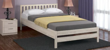 Кровать Массив выбеленная береза