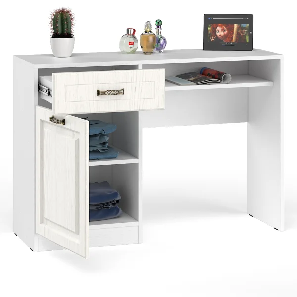 Стол туалетный Ливерпуль 12.46 ясень ваниль/белый Стол туалетный Ливерпуль 12.46 ясень ваниль/белый