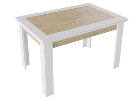 Стол раздвижной Хьюстон тип 4 белый/дуб крафт золотой