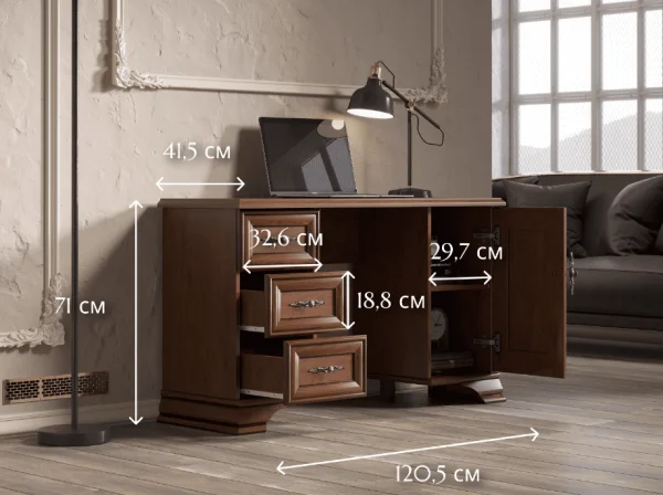 Стол туалетный Кентаки TOL каштан Стол туалетный Кентаки TOL каштан