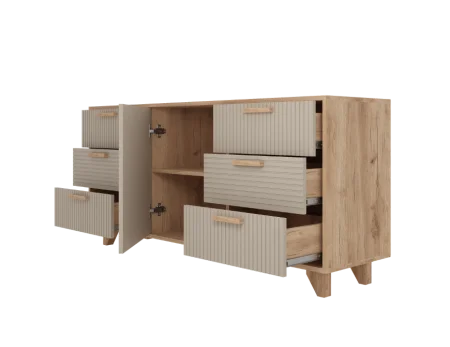 Комод Ньерд 1500 дуб вотан/ива пепельная