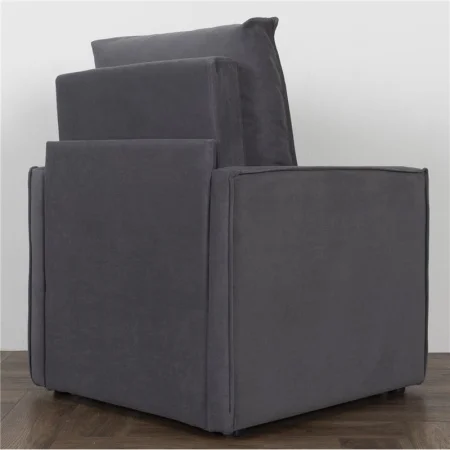 Кресло-кровать Куба 600 темно-серый (велюр Confetti №21)