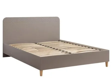 Кровать с подъемным механизмом Амьен 11.44 плейн/веллюто капучино