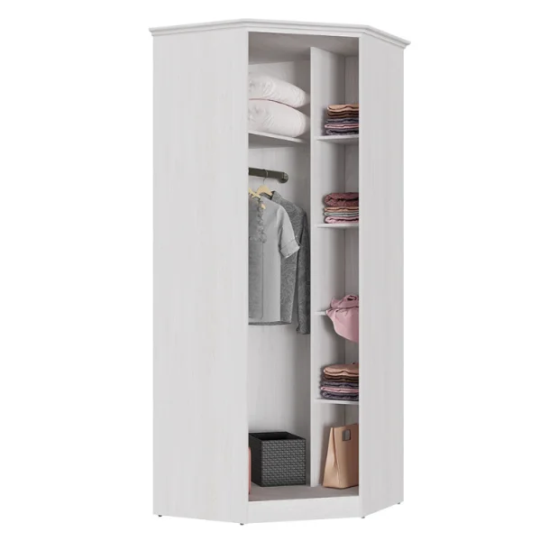 Шкаф угловой с зеркалом Янна ЯН-22 орех мальта