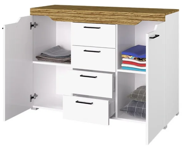 Спальня Милана белый/сосна гранд Спальня Милана белый/сосна гранд