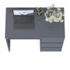 Стол компьютерный три ящика МС-6 графит (правый)