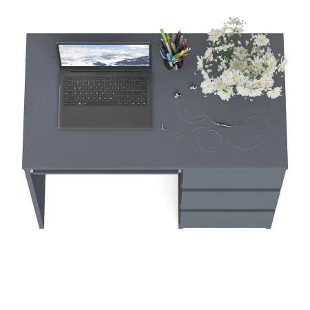 Стол компьютерный три ящика МС-6 графит (правый)