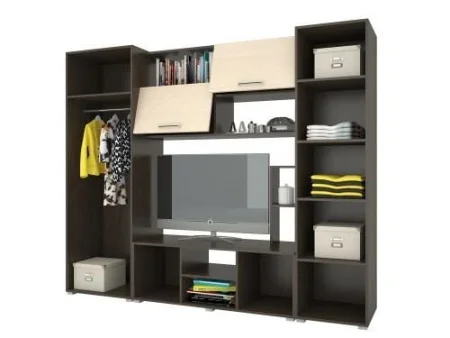 Стенка Флора-2 венге/дуб молочный