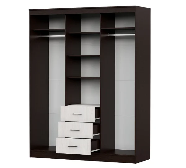 Шкаф-купе ШКП-1 венге/ясень анкор светлый