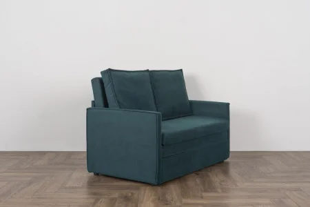 Диван Куба 1200 изумрудный (велюр Confetti №17)