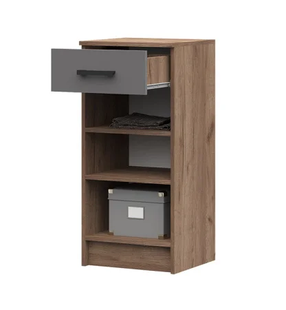 Тумба Машенька ТБ-201 дуб крафт табачный/серый графит