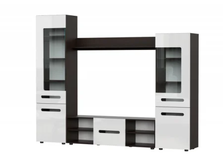 Гостиная МГС-6 венге/белый глянец